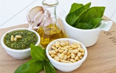 Pesto maken voor het Oogstfeest
